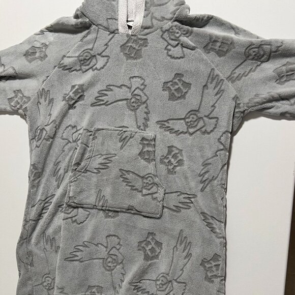 Harry Potter Wizarding World Oversize Hoodie Sherpa Fleece Gray Women's size XXL - Picture 1 of 8